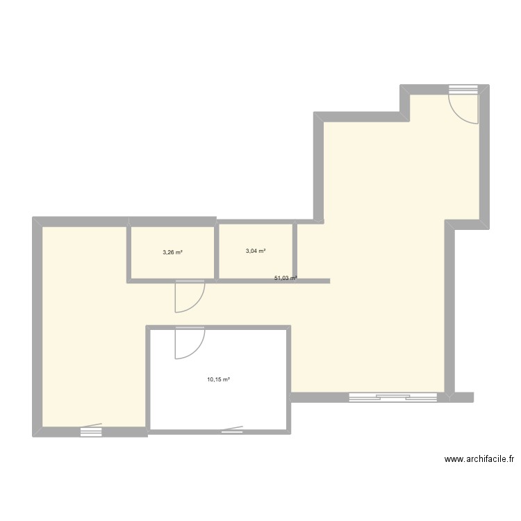 INFO. Plan de 4 pièces et 67 m2