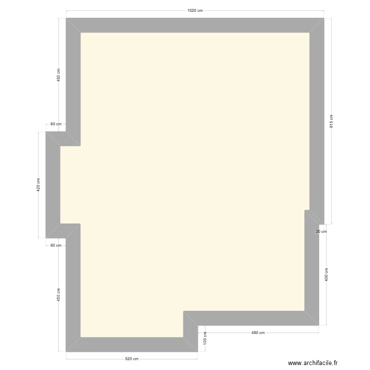 charrières vertes 7. Plan de 1 pièce et 107 m2