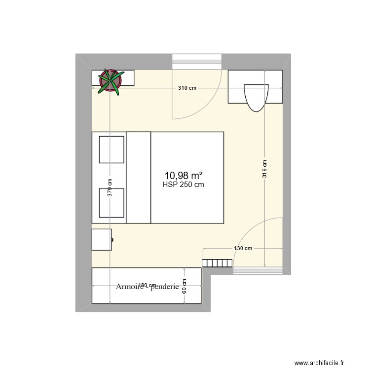 CHAMBRE 1. Plan de 0 pièce et 0 m2