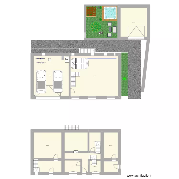 projet maison. Plan de 