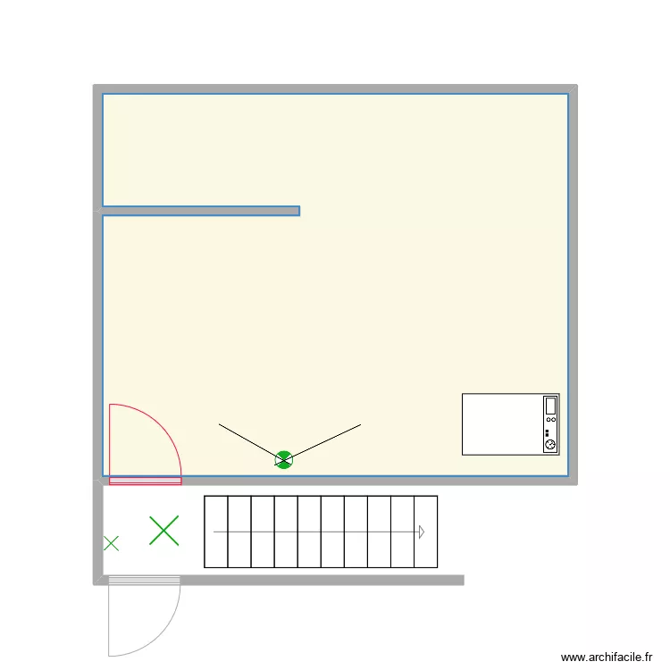 chaudi&egrave;re. Plan de 