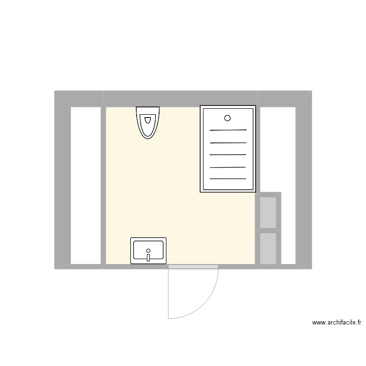 sdb 27 fontaine 2eme. Plan de 5 pièces et 9 m2