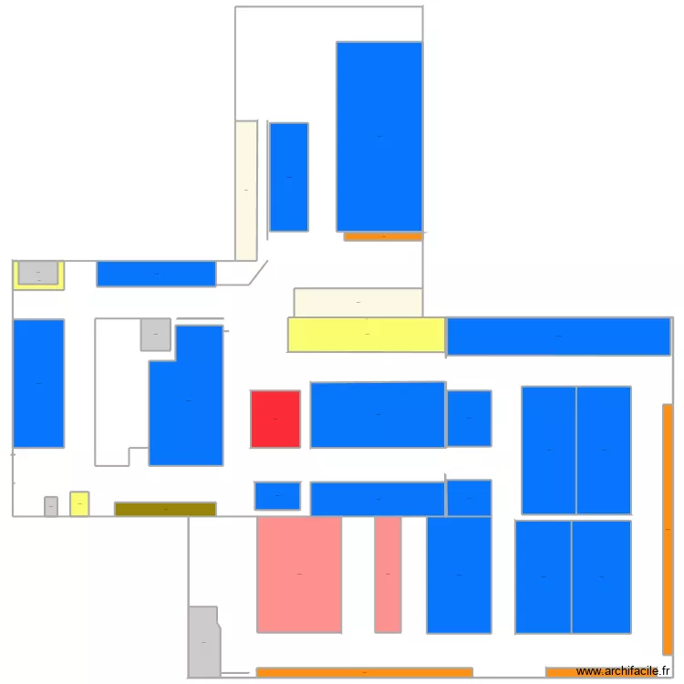 u2 projet. Plan de 33  et 3435 m²