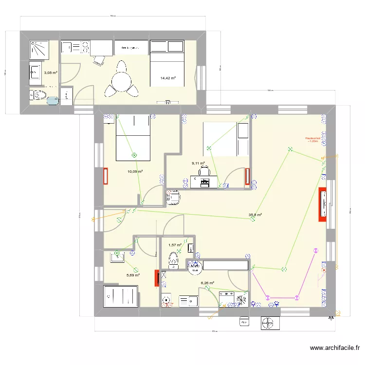 IsaExtension.v4. Plan de 8 pièces et 86 m² IsaExtension.v4. Plan de 8 pièces et 86 m²