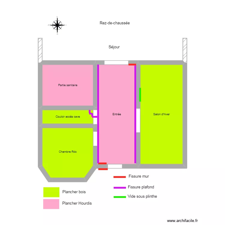 DEL BOCA rdc. Plan de 