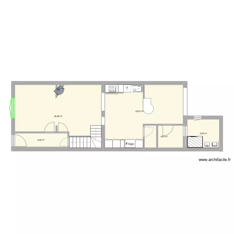 projet suppression de couloir  objectif. Plan de 