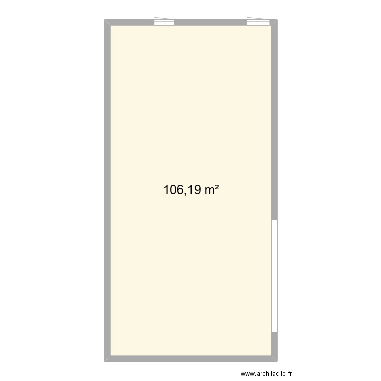 Plan Grange ESCANDE. Plan de 1 pièce et 106 m2