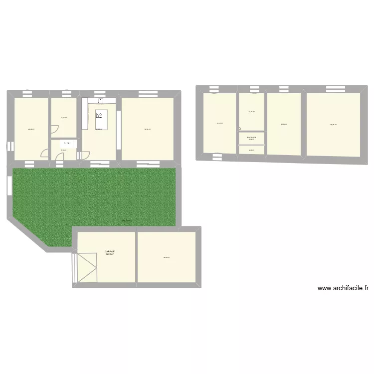 Breux jouy. Plan de 13 et 254 m² Breux jouy. Plan de 13 et 254 m²