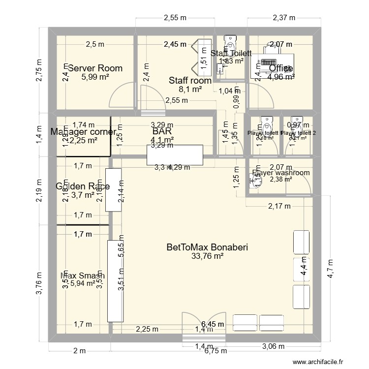 BONABERI V2. Plan de 0 pièce et 0 m2