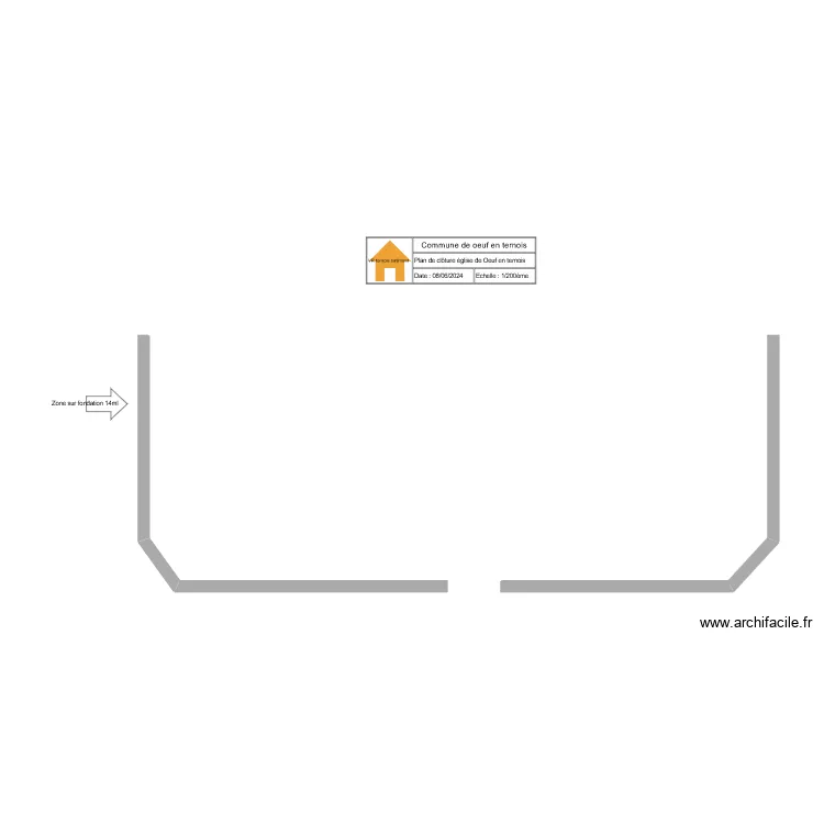 Commune de oeuf en ternois. Plan de 