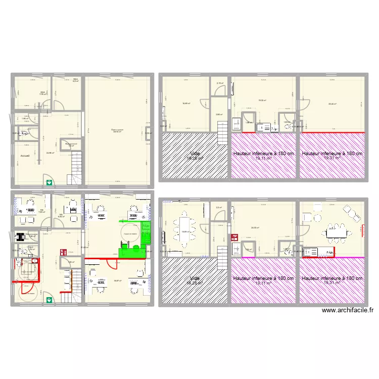 frejus v4. Plan de 43 pièces et 436 m²