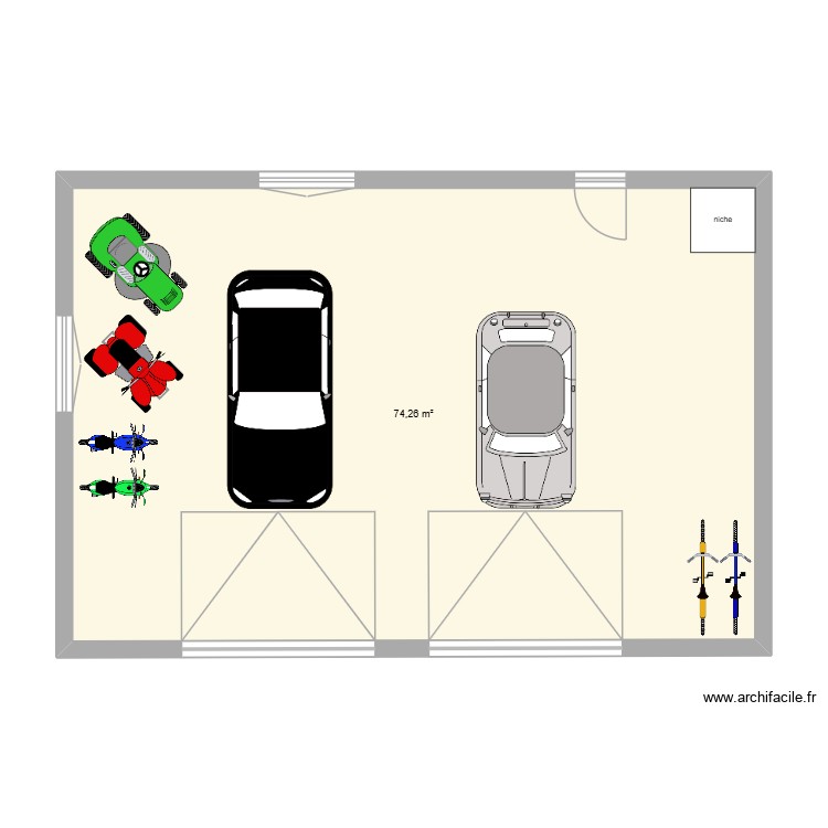 garage. Plan de 0 pièce et 0 m2 garage. Plan de 0 pièce et 0 m2