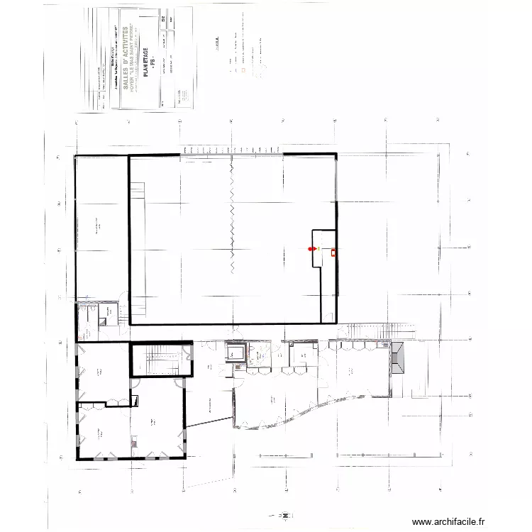 Salle Polyvalente \" Wifi \" &eacute;tage. Plan de 