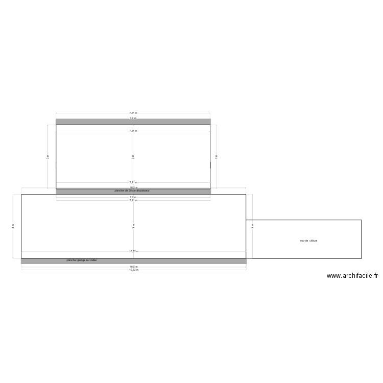 coupe façade droite. Plan de 0 pièce et 0 m2