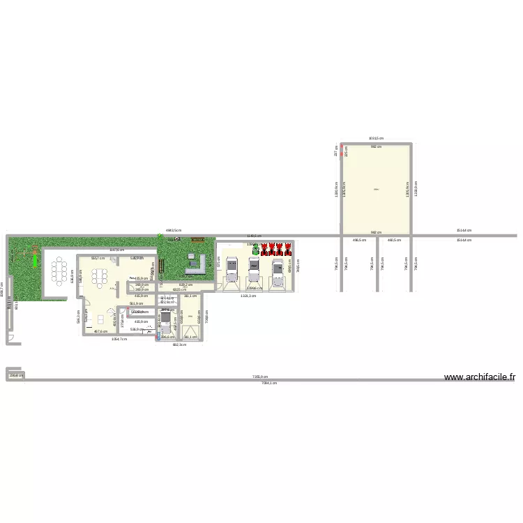 garage. Plan de 