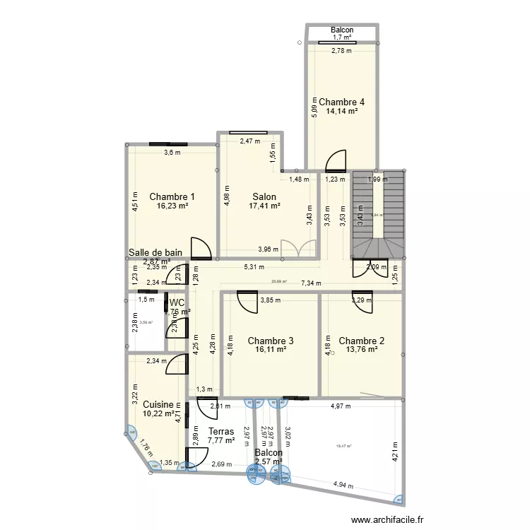 yassine_home_modif_1. Plan de 16  et 154 m²