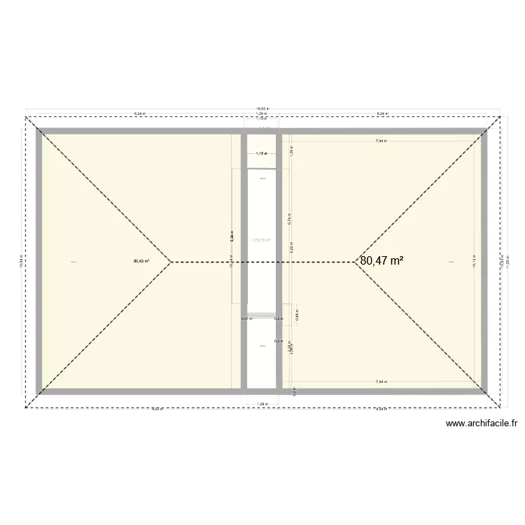 Projet Clavel. Plan de 