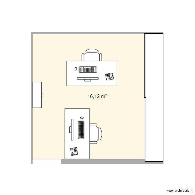 Bureau 2. Plan de 0 pièce et 0 m2