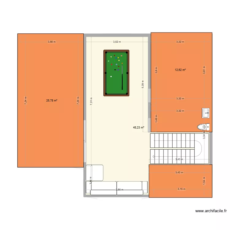 pointe aux piments. Plan de 13 pièces et 295 m²