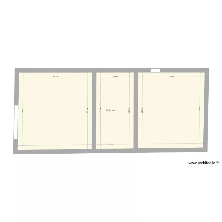 paillet01. Plan de 1 Pièce et 59 m² paillet01. Plan de 1 Pièce et 59 m²