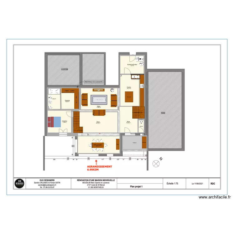 PLAN AGRANDISSEMENT. Plan de PLAN AGRANDISSEMENT. Plan de