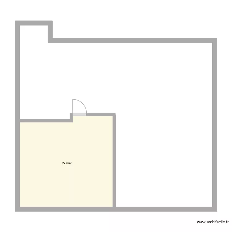 RDC. Plan de 1 et 27 m² RDC. Plan de 1 et 27 m²
