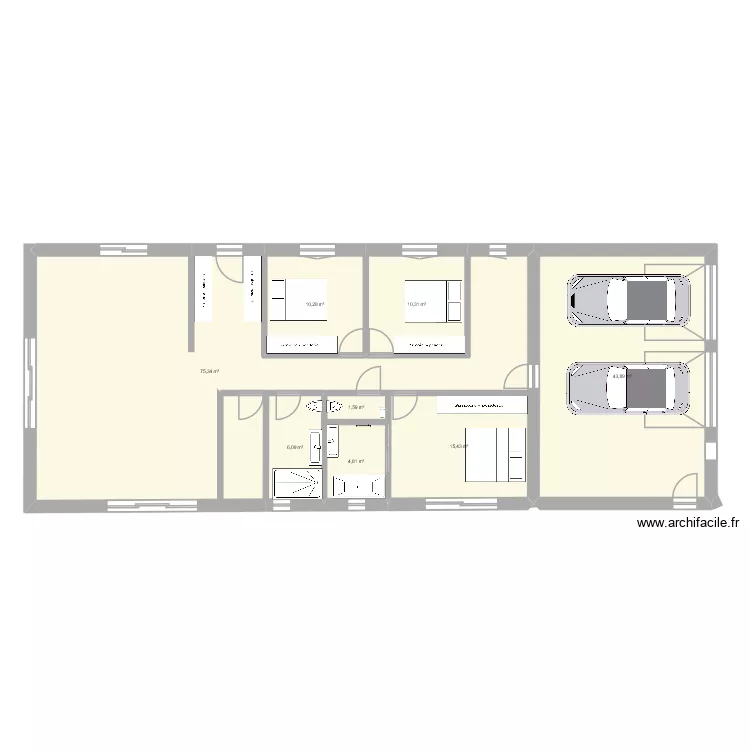 Pont_11m. Plan de 8 et 146 m² Pont_11m. Plan de 8 et 146 m²