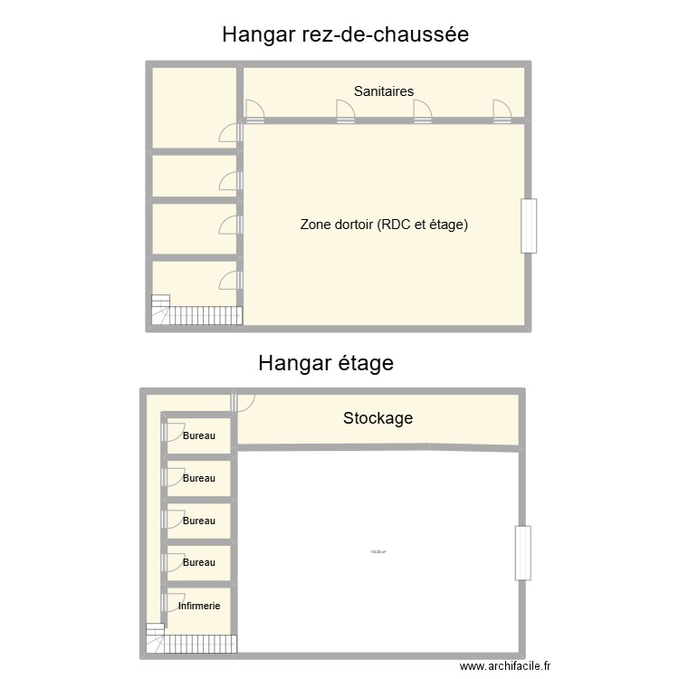 Falun. Plan de 13 pièces et 361 m2