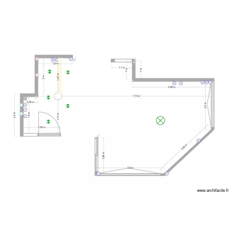Salon Fourtanier. Plan de Salon Fourtanier. Plan de