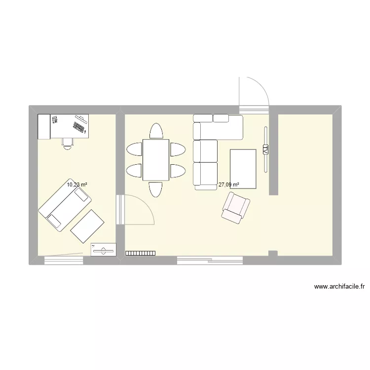 amenagement appt. Plan de 