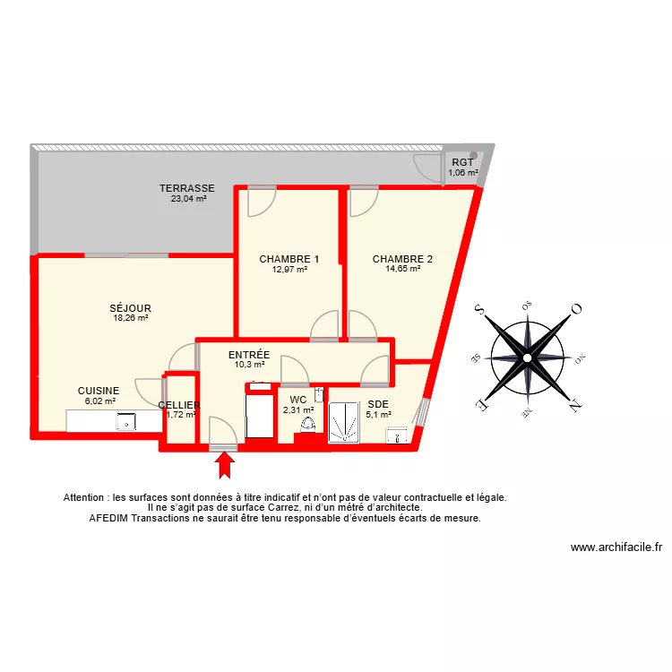 BI 34412 -. Plan de 13  et 111 m²