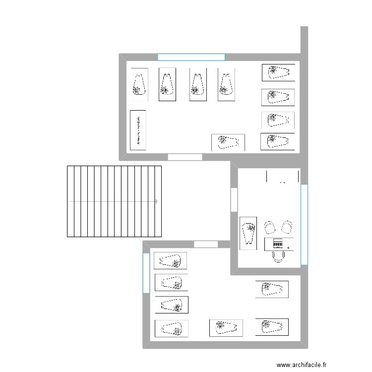 étage crèche. Plan de 0 pièce et 0 m2
