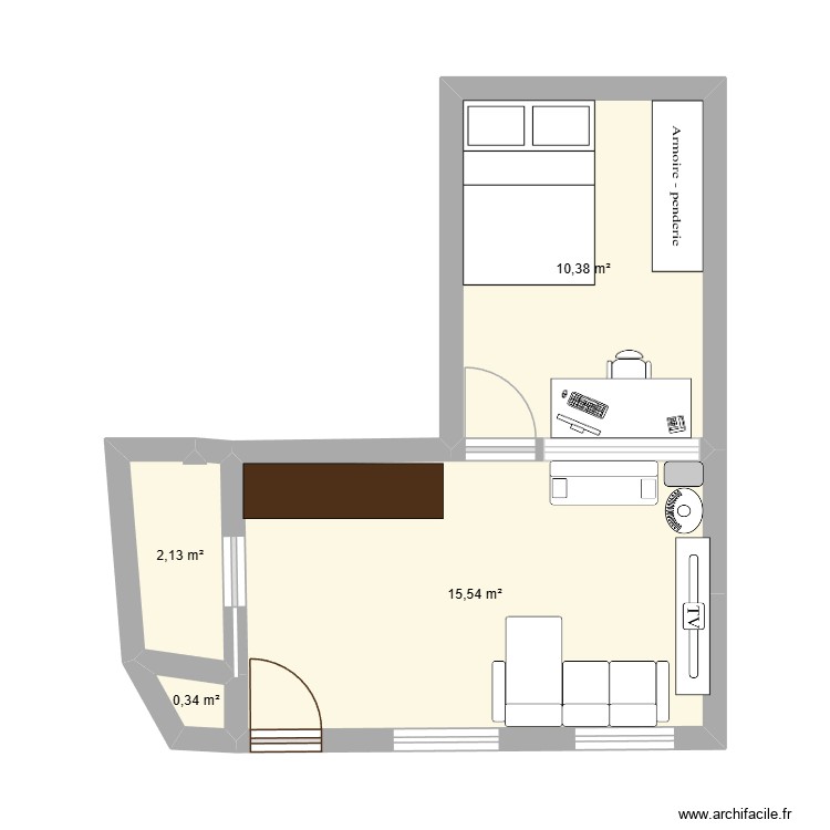 Appartement. Plan de 0 pièce et 0 m2 Appartement. Plan de 0 pièce et 0 m2