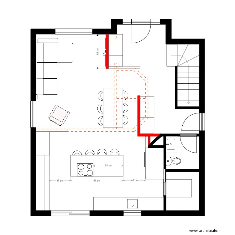 Karine Bertrand 2. Plan de 4 pièces et 60 m2