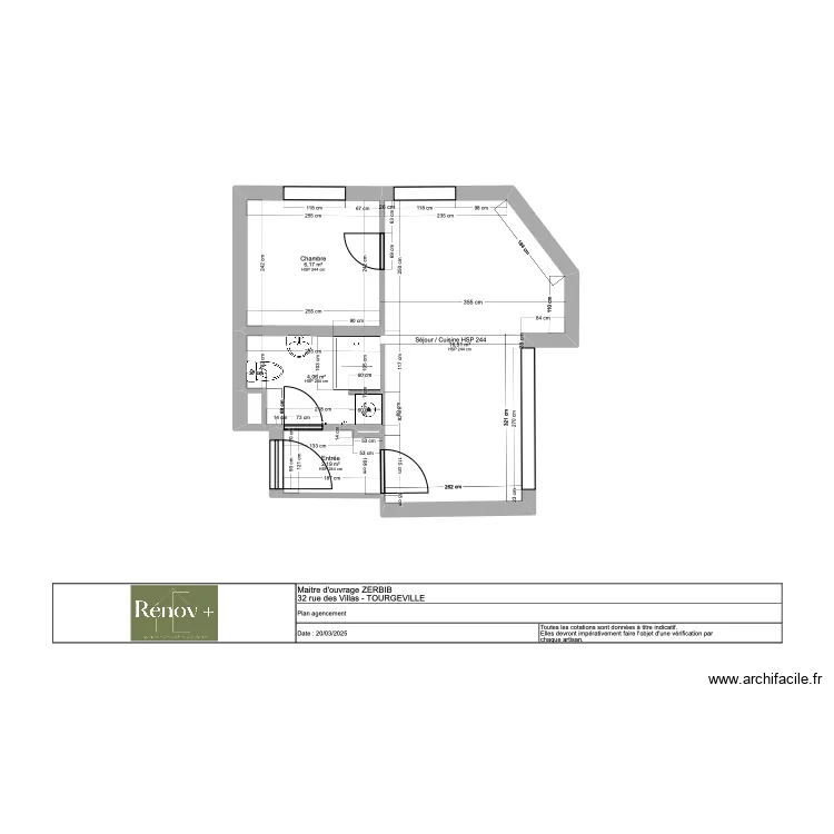 Plan agencement ZERBIB 09.03. Plan de Plan agencement ZERBIB 09.03. Plan de