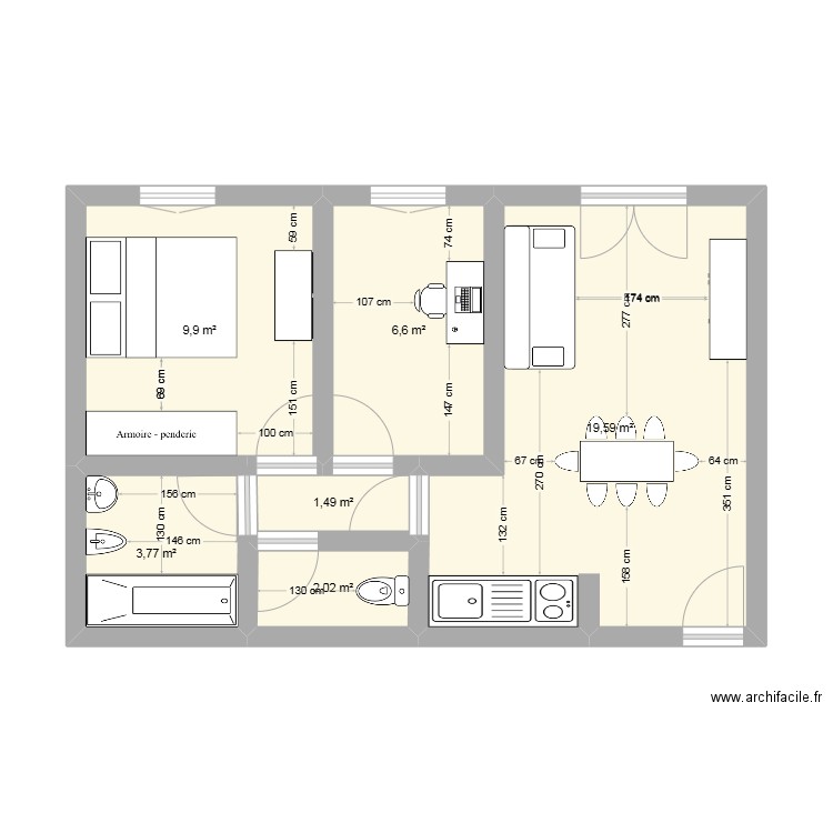 plan appart alios. Plan de 0 pièce et 0 m2