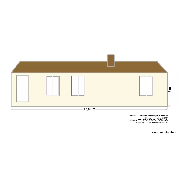 Roger Magali -ite FACADE. Plan de 
