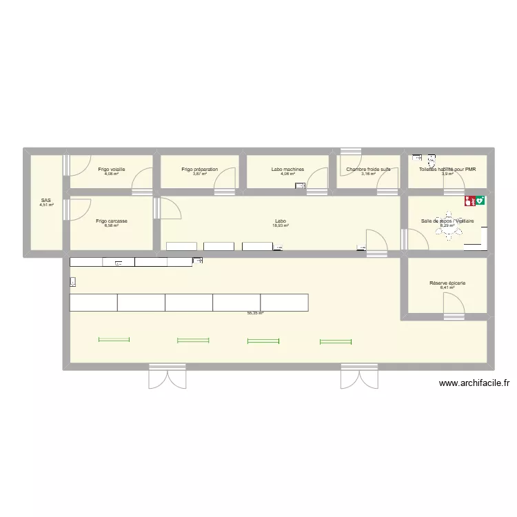 BOUCHERIE A TERMINER. Plan de BOUCHERIE A TERMINER. Plan de