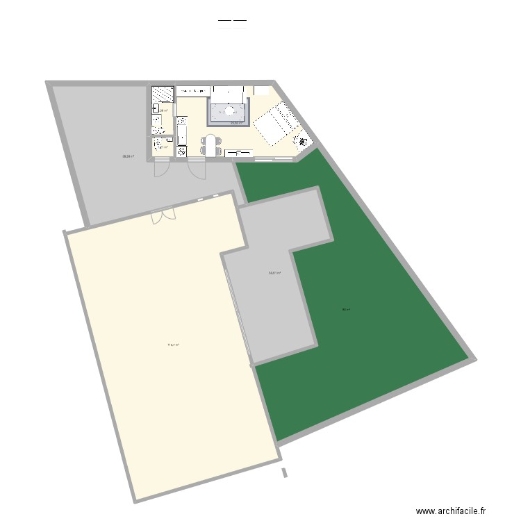 studio Bambou. Plan de 7 pièces et 291 m2