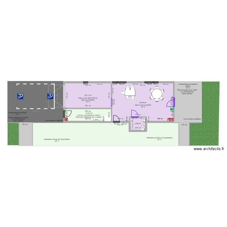 E3C CHOISY EN BRIE INTERIEUR APRES TRAVAUX. Plan de 0 pièce et 0 m2