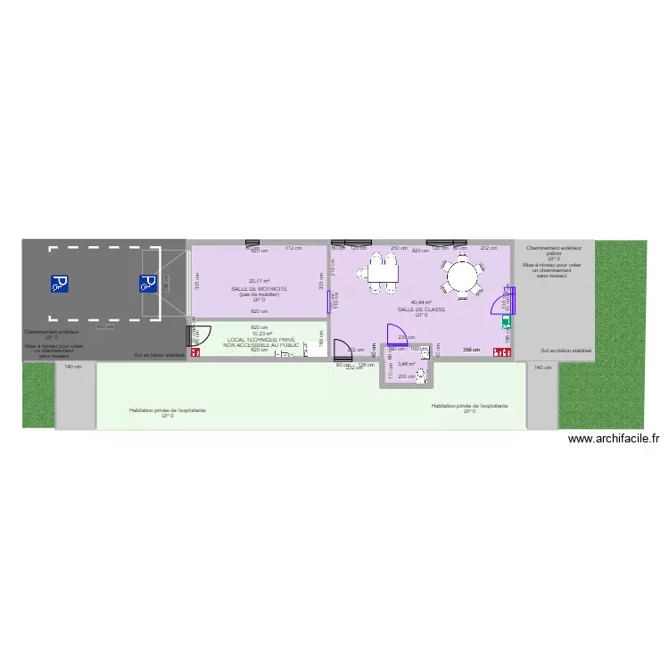 E3C CHOISY EN BRIE INTERIEUR APRES TRAVAUX. Plan de E3C CHOISY EN BRIE INTERIEUR APRES TRAVAUX. Plan de