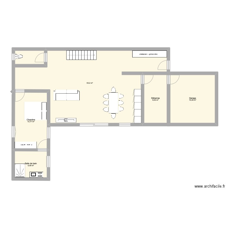 Julie. Plan de 5 pièces et 108 m2