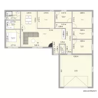 Plan maison en L 100m2
