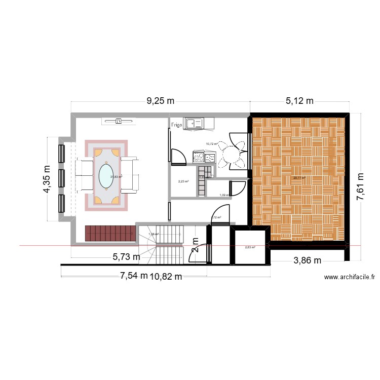 OCTAVIA UCCLE ET 3. Plan de 10 pièces et 89 m2