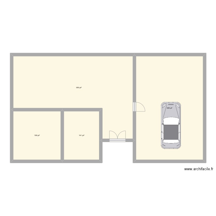 maison plan 1. Plan de 4 pièces et 138 m2