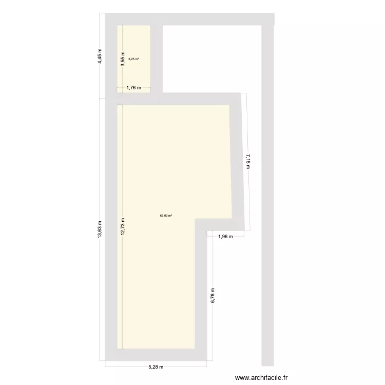 grange cotes. Plan de 2 et 68 m² grange cotes. Plan de 2 et 68 m²