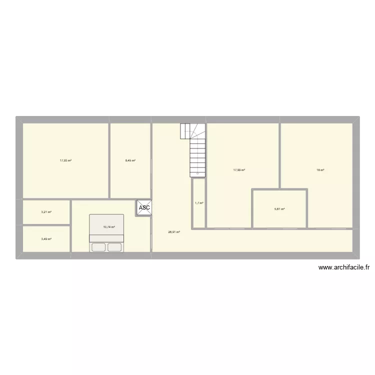 MARCOUSSIS MFC. Plan de 14 Pièces et 235 m² MARCOUSSIS MFC. Plan de 14 Pièces et 235 m²