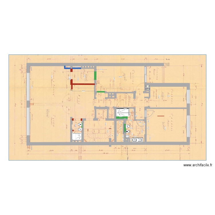 misure bagno corrette_vuoto. Plan de 0 pièce et 0 m2