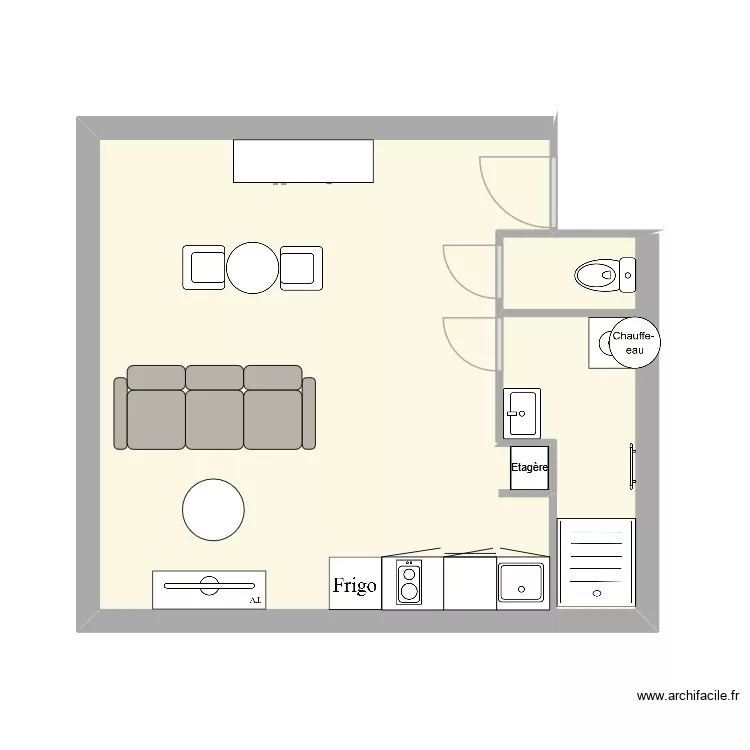 ETOUPEE 3EME GAUCHE. Plan de 3 et 31 m² ETOUPEE 3EME GAUCHE. Plan de 3 et 31 m²