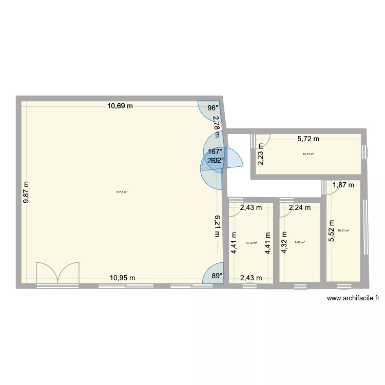 cote marsanne fenetre. Plan de 5  et 151 m²